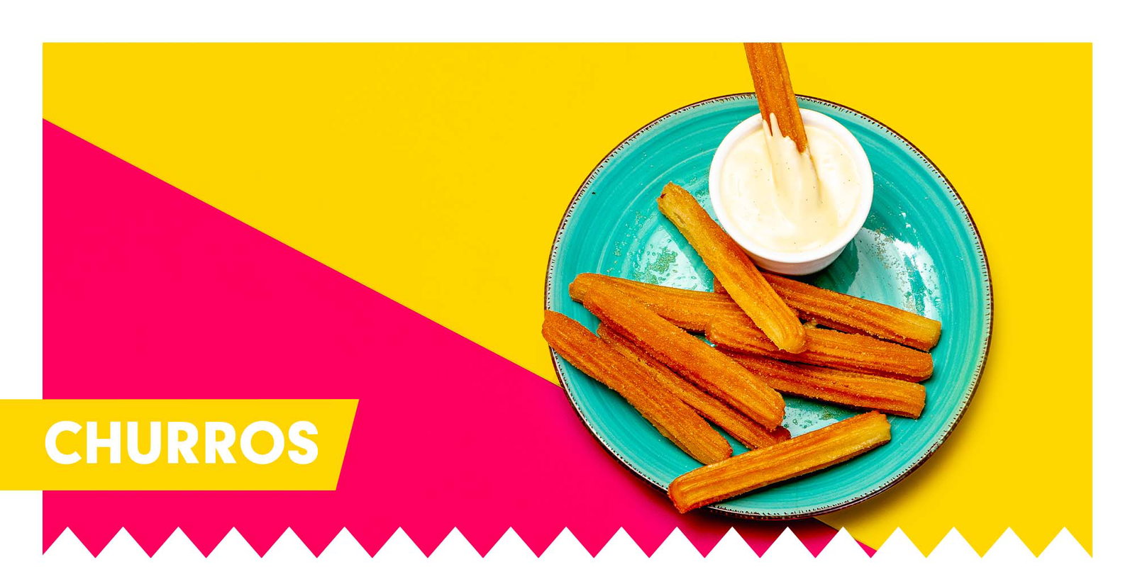 Sluit af met heerlijk zoete Churros inclusief dip!
