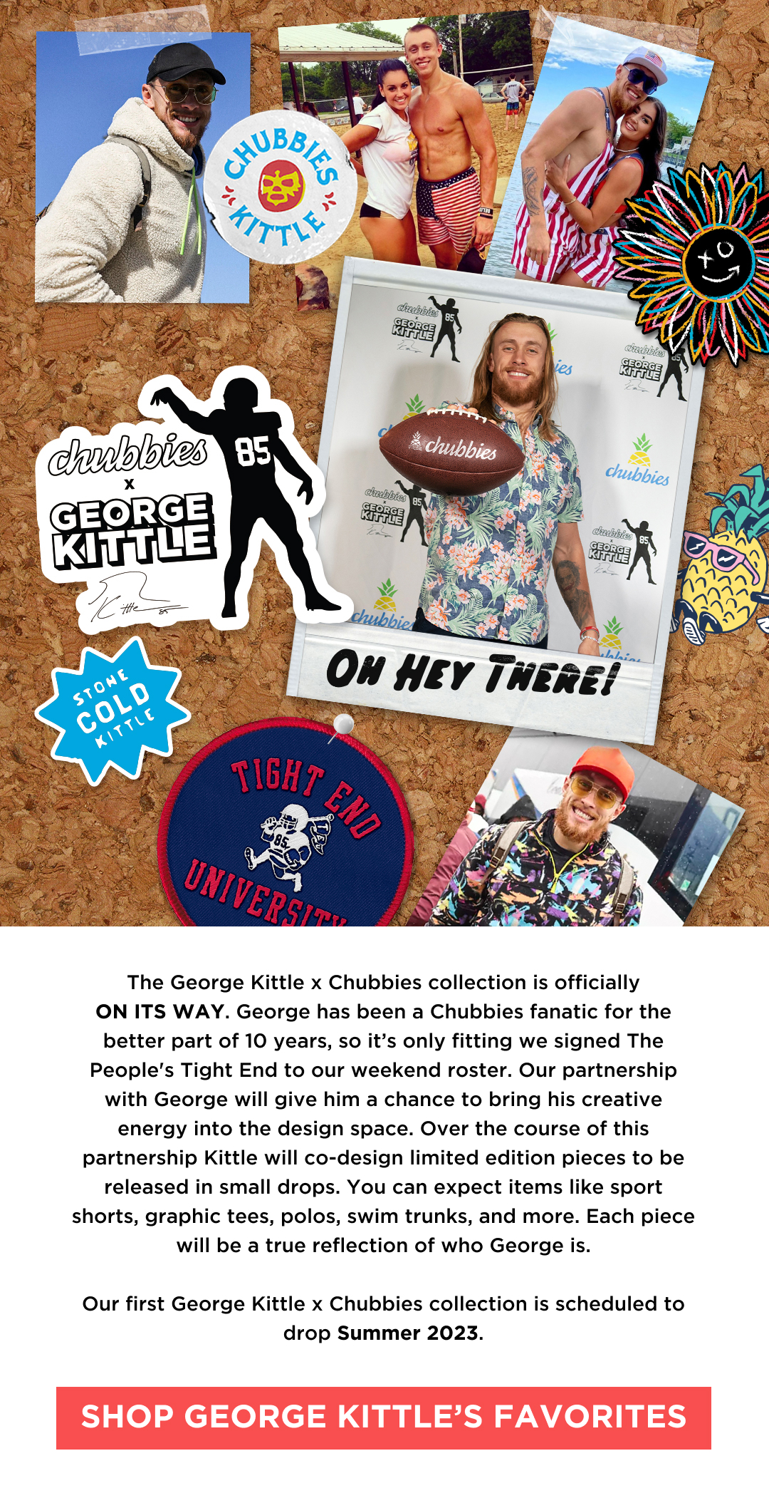 San Francisco 49ers' George Kittle Partners With Chubbies – WWD