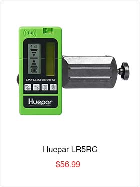 Huepar LR5RG - Laser Detector for Laser Level Green and Red Beam Receiver