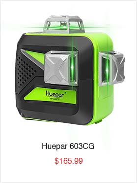 Huepar 603CG - 3D Laser Level Professional Green Beam Self Leveling Mode