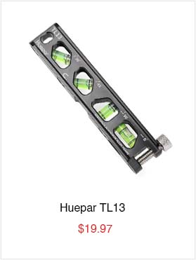 Huepar -TL13 Torpedo Level, Magnetic Conduit Level with 4 Vials, 6.2 inch Aluminum Alloy Construction Spirit Level wHigh Precision Bubble Level, Double Scale
