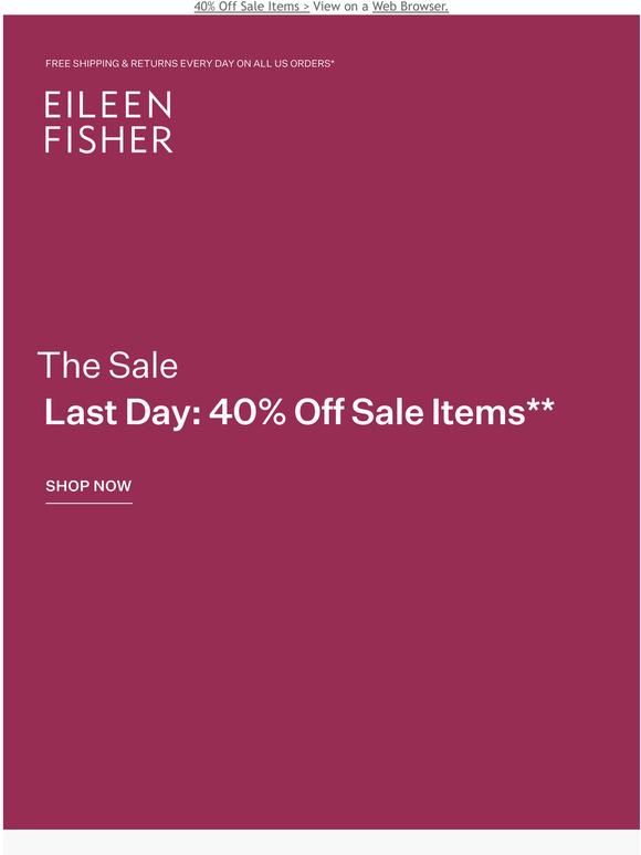 Last Day: The Long Weekend Sale