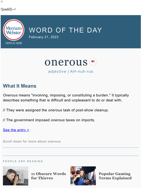 Merriam Webster Onerous Plus 11 Obscure Words For Thieves Milled C@2x