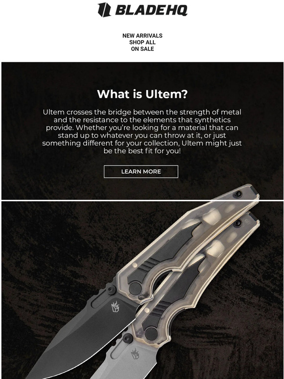 Blade HQ Source Arcane Designs Preytheon Ultem Exclusives! Milled