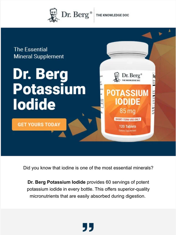 Dr Berg The Benefits of Iodine Milled