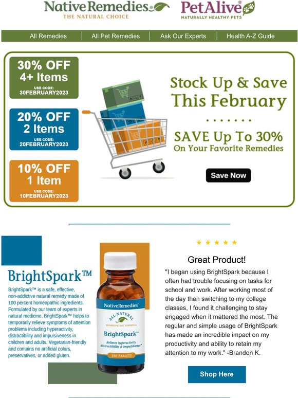 Native Remedies 3..2..1..STOCK UP & SAVE NOW! Milled