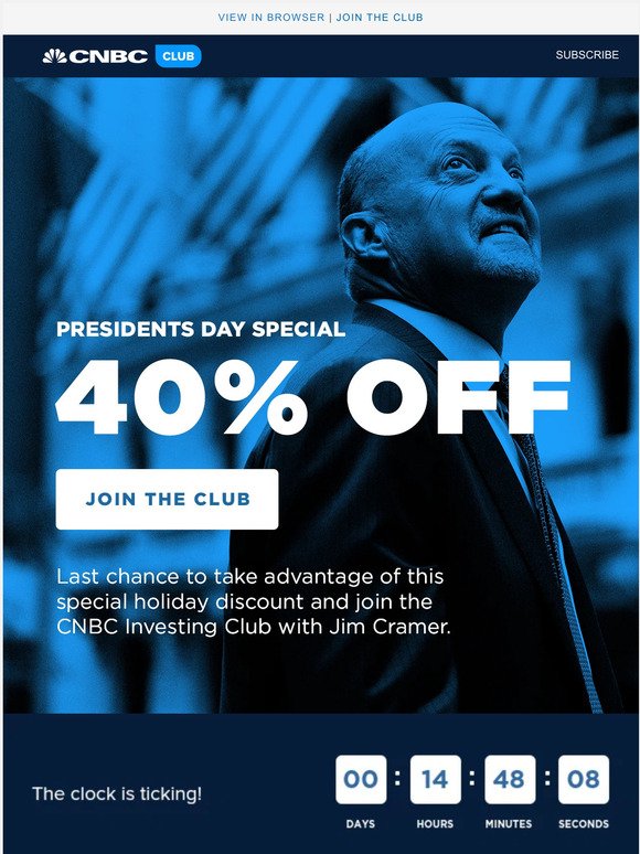 Extended: Celebrate Presidents’ Day with 40% off!