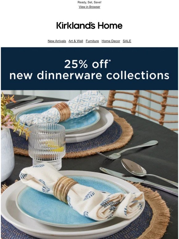 Our Newest Dinnerware Collections - Starting at $5.99