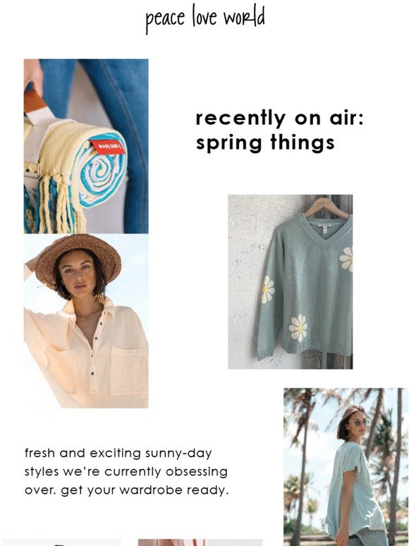recently on air: Spring things