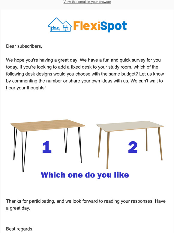 Share Your Opinion: Fixed Desk Options For A Study Room