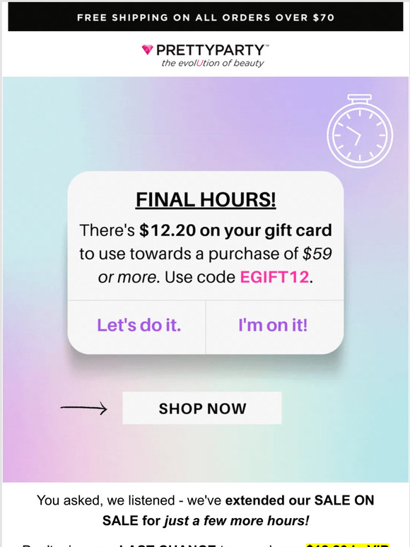 FINAL HOURS ⏰ | $12 OFF THE RUBY!