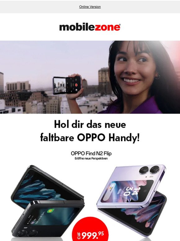 🤍 Neues OPPO Find N2 Flip – jetzt kaufen!