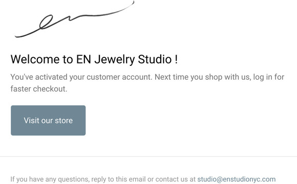 Customer account confirmation