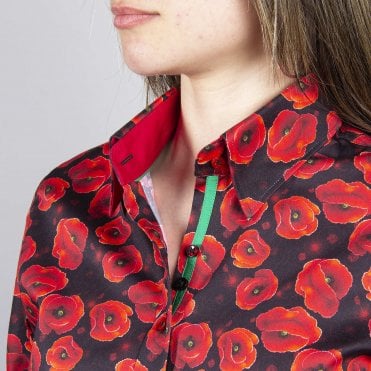 REMEMBRANCE POPPY LADIES SHIRT