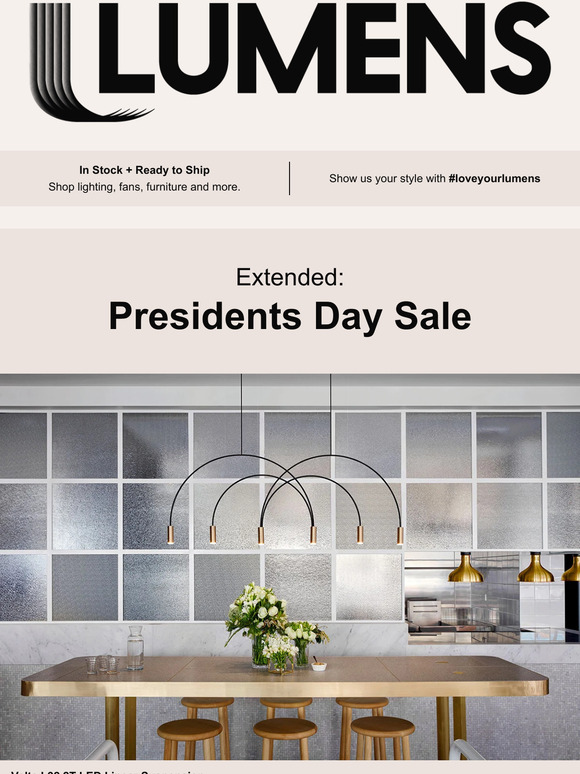Presidents Day Sale extended one more day.