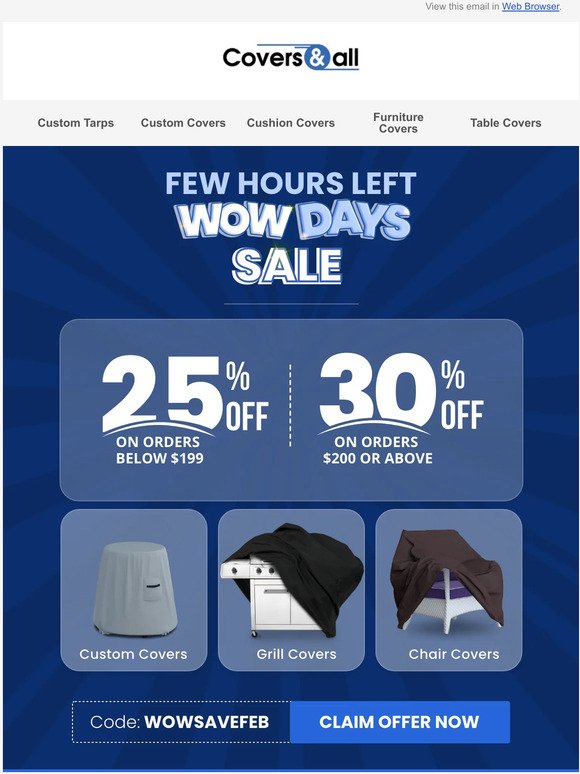 Reminder: WOW Days Deals Ends Today