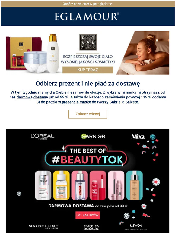 🚚 Dostawa gratis z wybranymi markami + prezent od Gabriella Salvete 🎁 