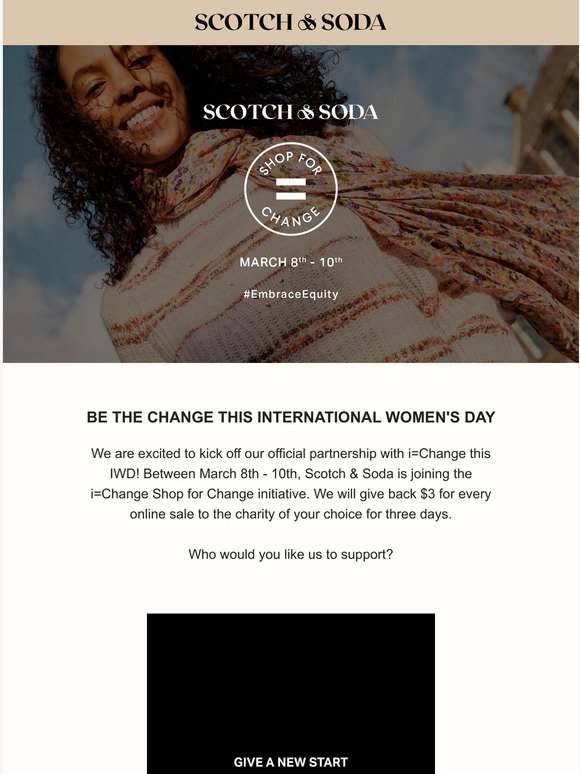 Be the change this International Women's Day