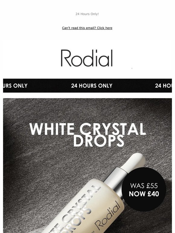 FLASH SALE | White Crystal Drops 💎