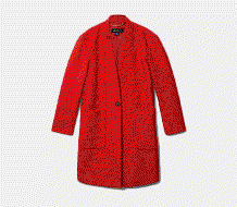 Italian Virgin Wool Notch Pop On Coat