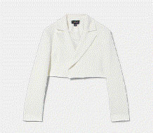 Compact Stretch Tailored Cropped Jacket