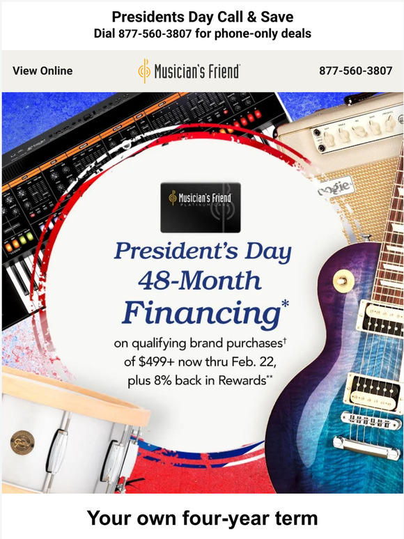 Finance your gear, and get Rewards points back