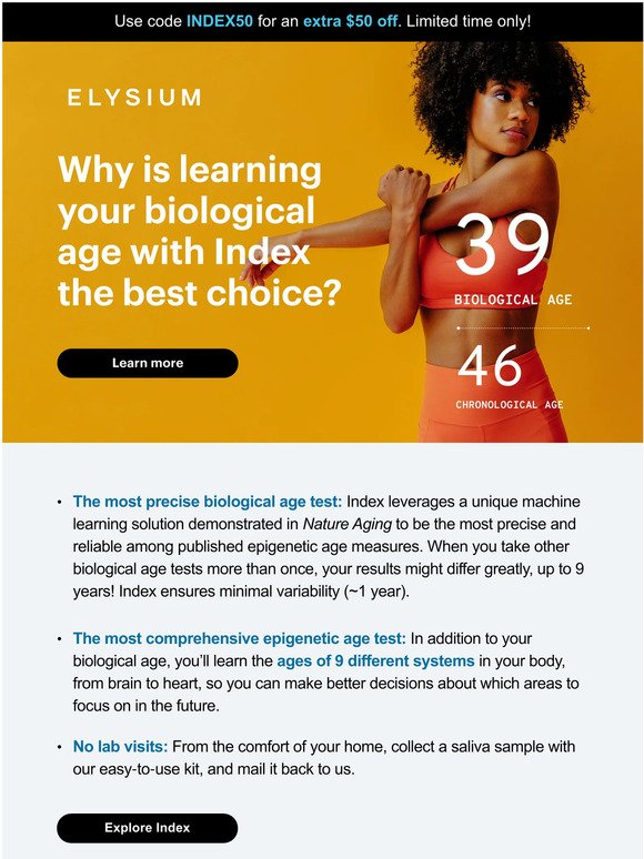 Three reasons to take Index + save 50%!