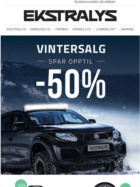 📌Opp til -50% rabatt på Vinterkampanjen!