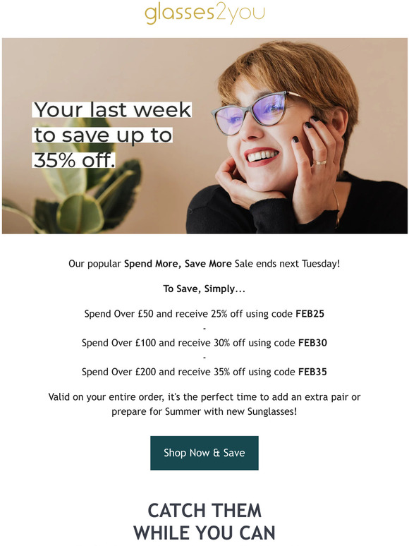Your Last Week To Save! Up to 35% Off.