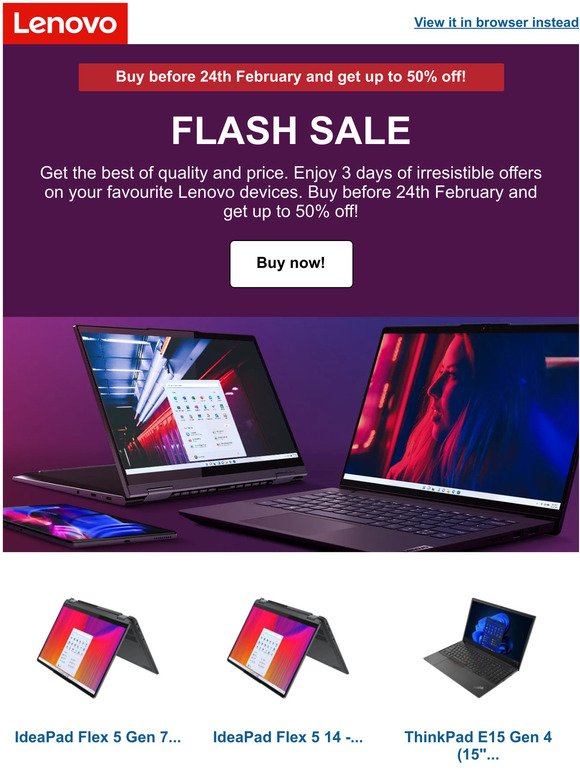 Hurry! It's FLASH SALE going on!