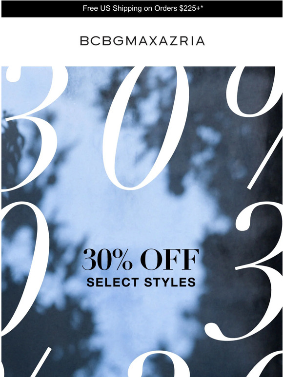 Refresh your closet with 30% off!