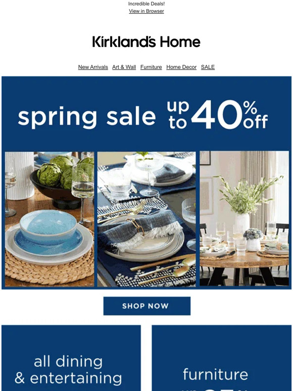 Jump Into Spring with Up to 40% OFF!