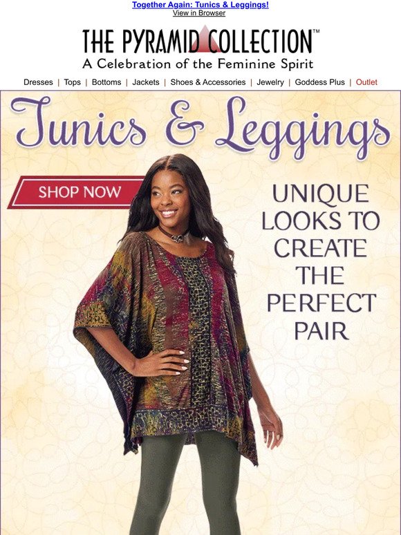 Long + Lovely: Tunics & Leggings ~ Shop Now!