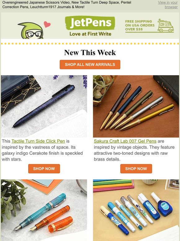 JetPens Overengineered Japanese Scissors Video, New Tactile Turn Deep