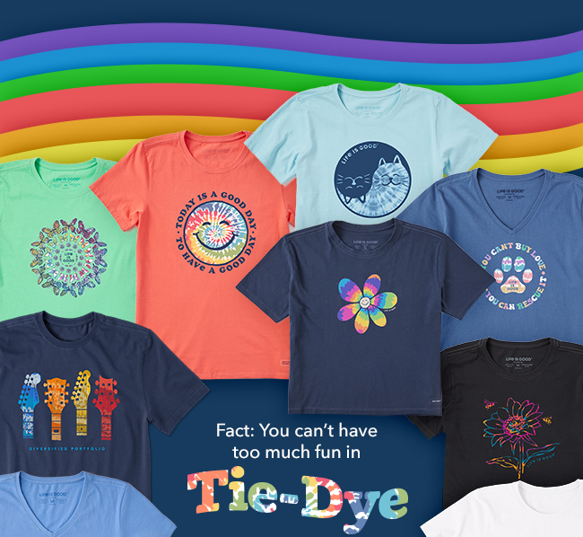 Life is Good ® Peace, Love & TieDye Milled