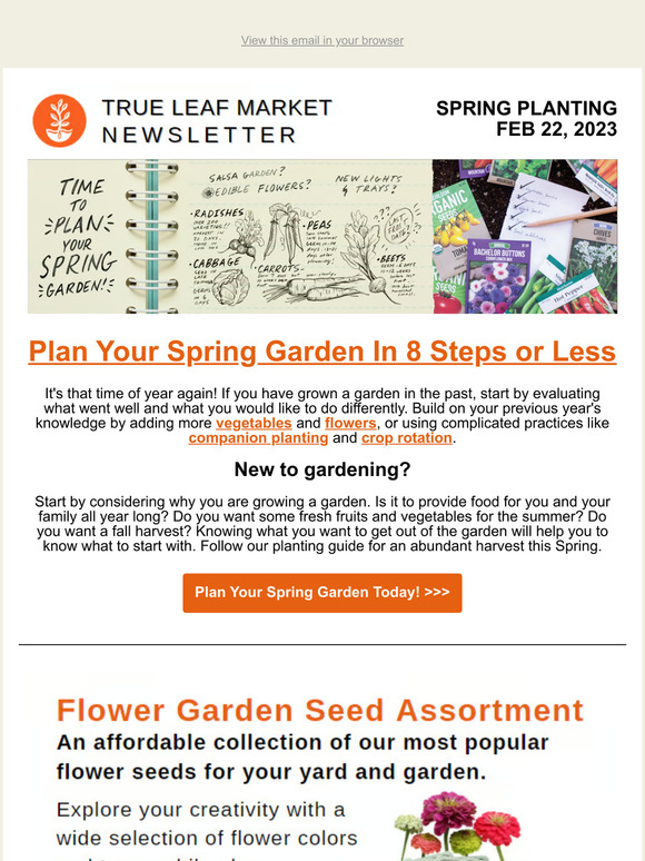True Leaf Market Plan Your Spring Garden in 8 Steps or Less 🌱 TLM
