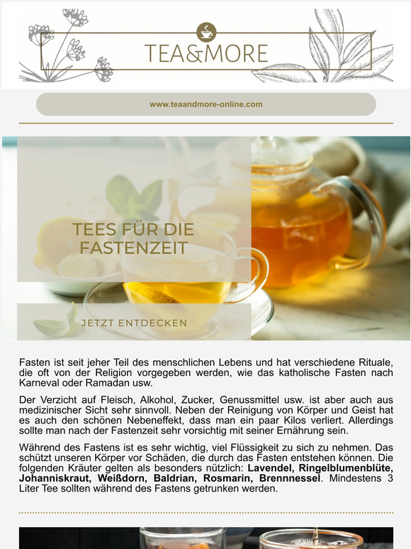 Mit Tee durch die Fastenzeit