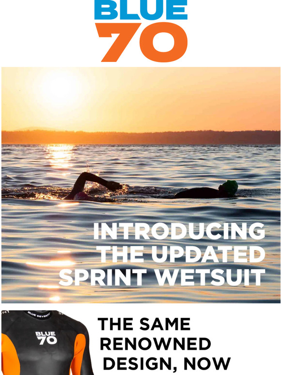 The Sprint Wetsuit is now more flexible than ever.