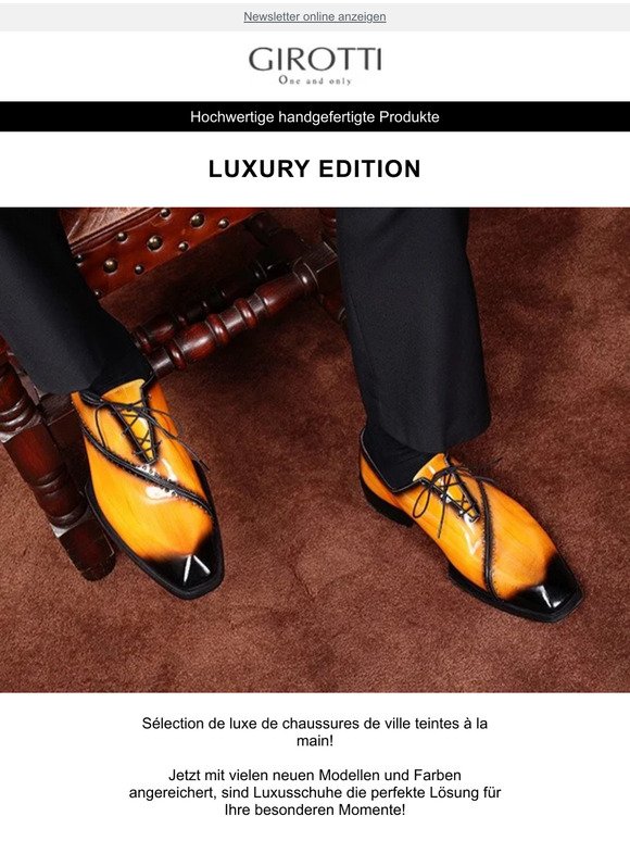⚜️ Sonder Luxus-Kollektion für den klassischen Gentleman.