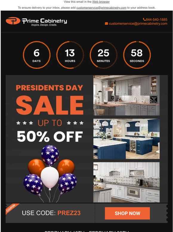 Exclusive Presidents Day Deals! Get Up To 50% Off Now
