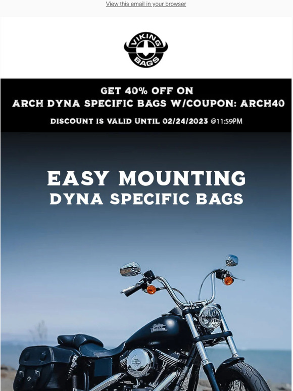 Viking Bags EASY INSTALL // Get 40 Off Viking Arch Dyna Specific