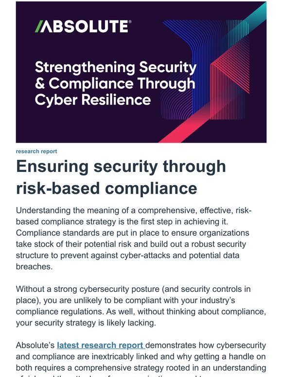 Strengthening Security & Compliance Through Cyber Resilience