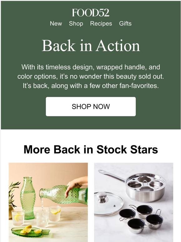 Back in stock! The Dansk pitcher.