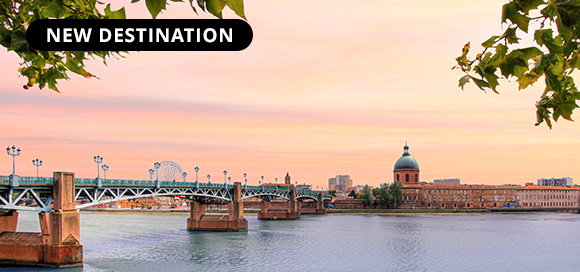 Heat up your summer with new flights to Toulouse