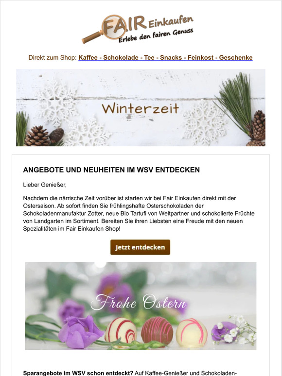 Angebote und Neuheiten im WSV entdecken