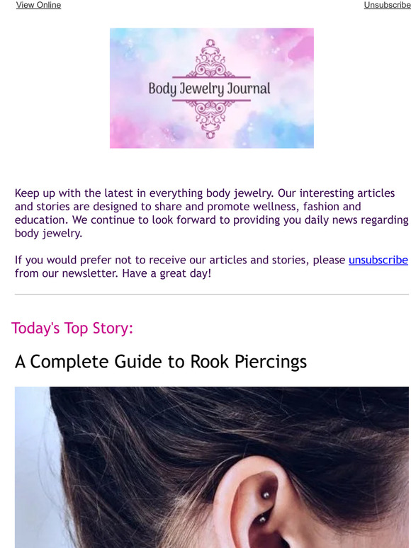 BodyJewelry: A Complete Guide to Rook Piercings | Milled