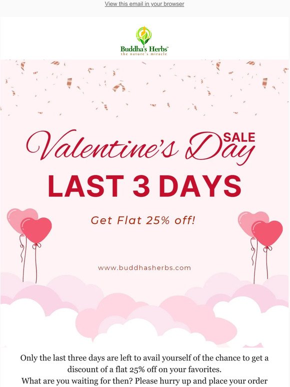 Valentine's Day Sale Reminder