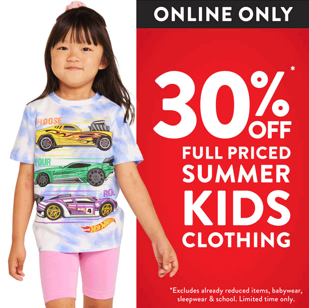 Best & Less 30 Off Kids Summer Clothing Ending Soon! Milled