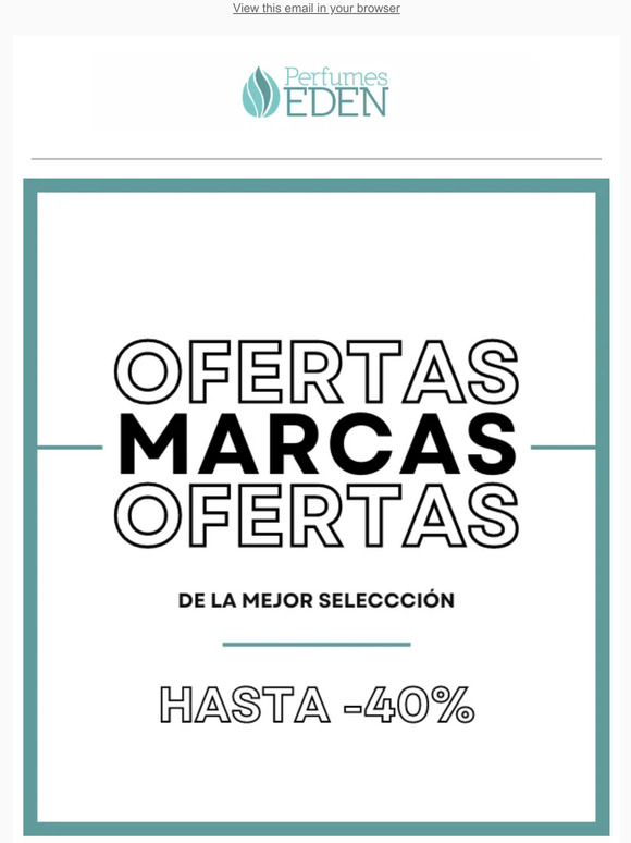 ¡Hasta el 40% dto en la mejor selección de perfumes! ✨