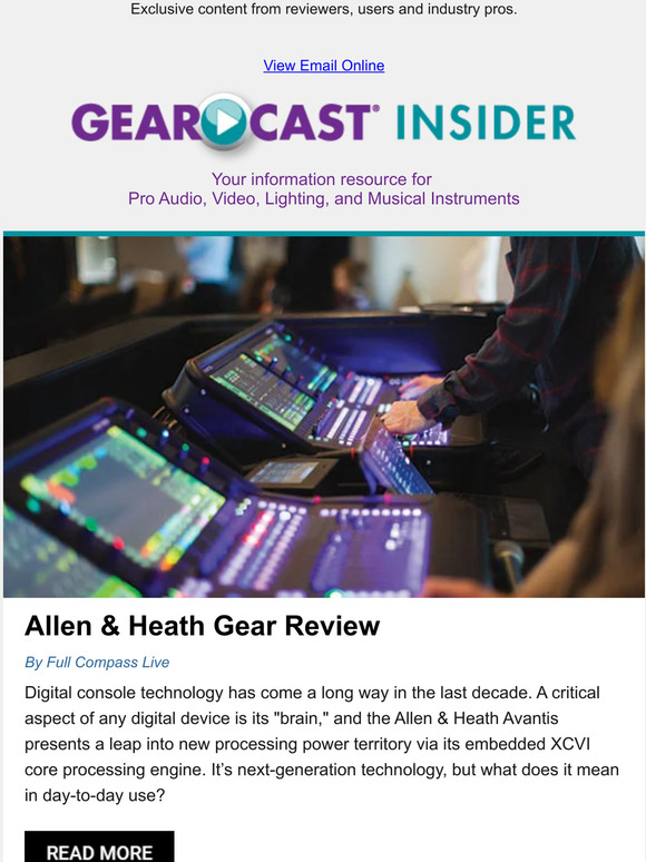 GearCast: Go In-Depth With An Exclusive Allen & Heath Console Review